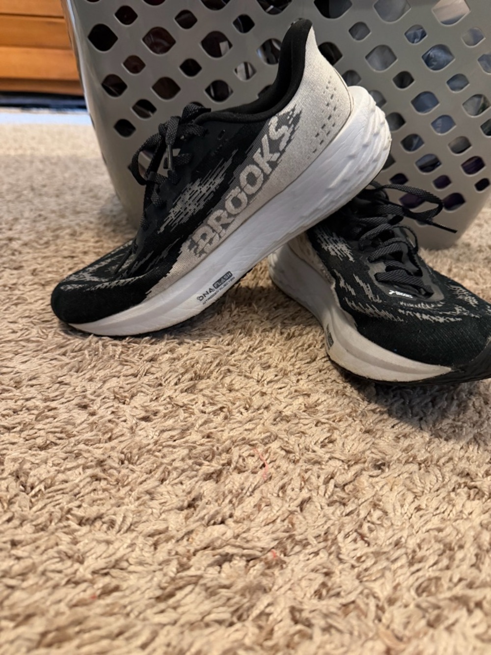 Brooks Black and White Road Running Shoes